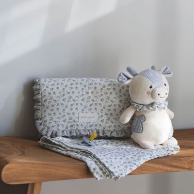 Lange Little Bloom Fleurs Gris (120x120 cm)